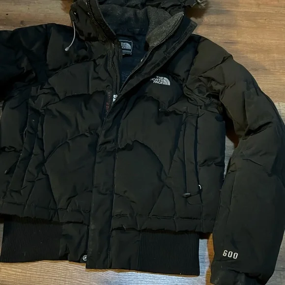 The North Face Black Puffer Jacket with Fur Hood